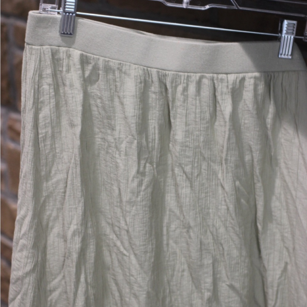 Elegant Green A-Line Skirt